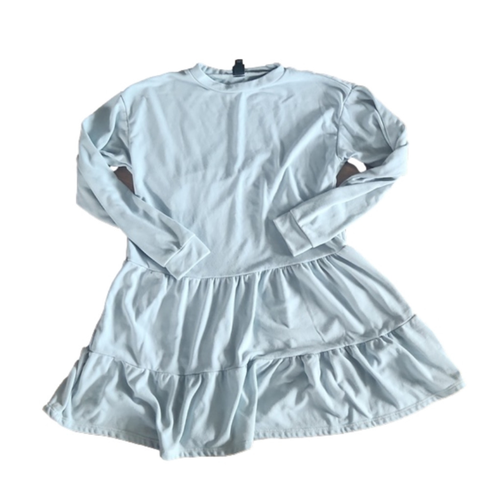 Pull OVER CASUAL TIERED MINERAL WASH BABY DOLL DRESS SIZE xs wild fable